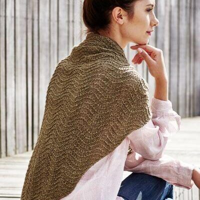 893416 Bølgetmønsteret sjal Esther by Permin