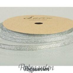 Metallicbånd 6 mm sølv