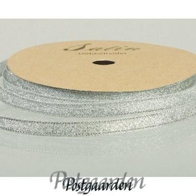 Metallicbånd 6 mm sølv