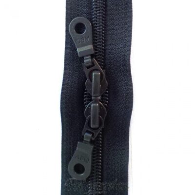 Dyb mørkblå taskelynlås 30"