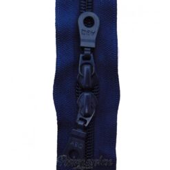 Mørkblå taskelynlås 30"