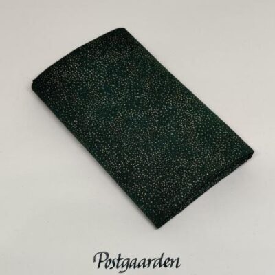 FQ7385 Grøn med guld prikker jul fat-qaurter patchworkstof - postgaarden.com