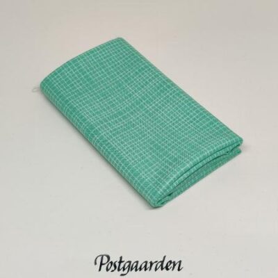 FQ7590 turkis med streger fat-quarter patchworkstof - postgaarden.com