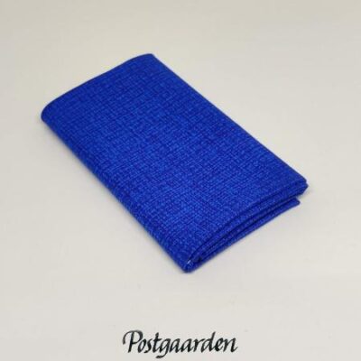 FQ7732 koboltblå med stofstruktur tryk fat-quarter patchworkstof - postgaarden.com