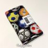 997017 Sort patchworkstof med fodbolde 50 x 55 cm fat quarter