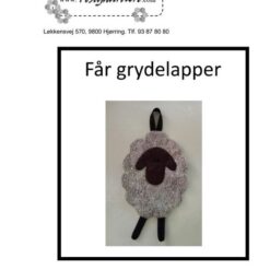 1509 Grydelap med får patchwork mønster