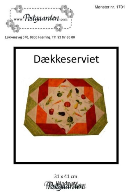 1701 - Dækkeserivet