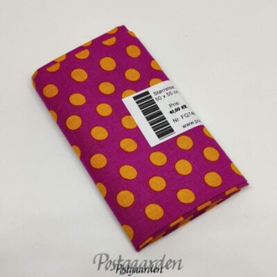 FQ7462 Pink patchworkstof med prikker