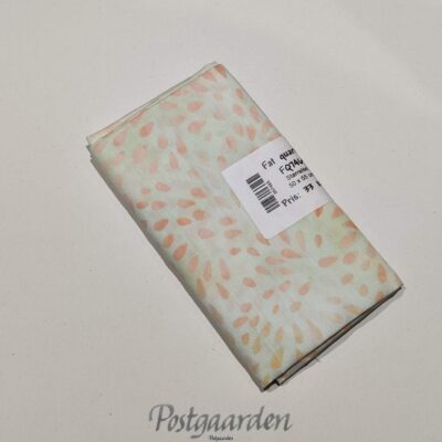 FQ7465 7465 Råhvid med orange dråber patchwork stof