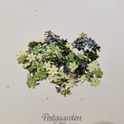 Grøn blomst Pailletter