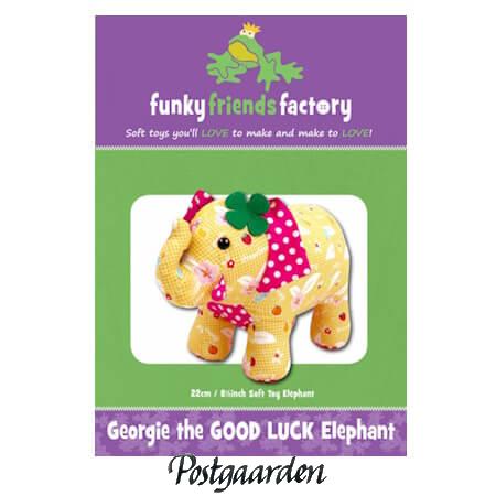 FF2618 Georgie elephant patchwork mønster - postgaarden.com