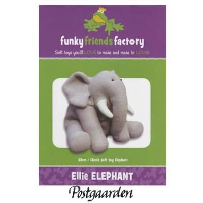 FF4019 Ellie Elephant patchwork mønster - postgaarden.com