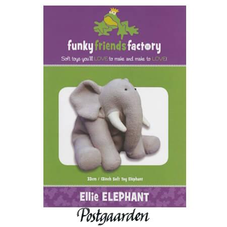 FF4019 Ellie Elephant patchwork mønster - postgaarden.com