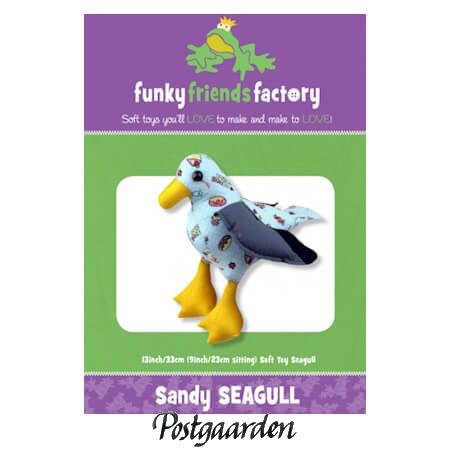 FF4507 sandy seagull patchwork mønster - postgaarden.com