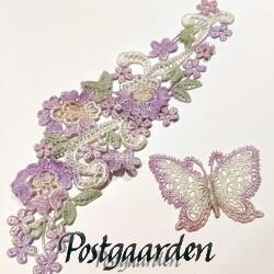 Håndfarvede blonder