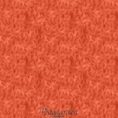 7509 Brændt med blade på meleret bund