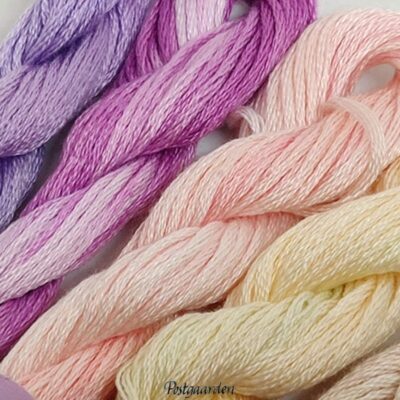 Håndfarvet 6-trådet broderigarn
