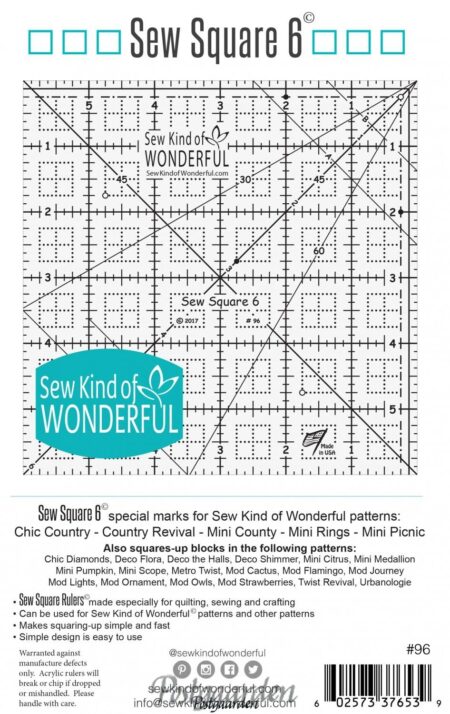 6" lineal fra Sew kind of Wonderful