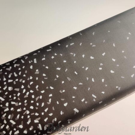 FQ7514 Sort til grå med farveskift og snippets patchworkstof - Billede 2