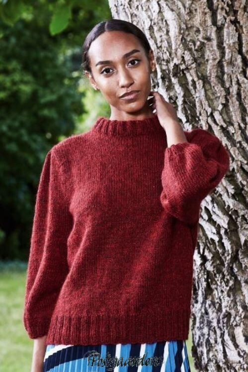 899019 Bluse med pufærmer Luna by Permin