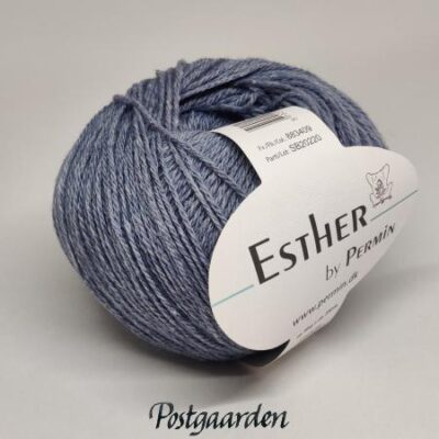 Esther by permin 883409 lys demin strikkegarn garn - postgaarden.com