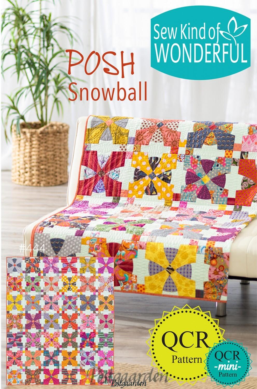 Posh Snowball mønster sew Kind of wonderful