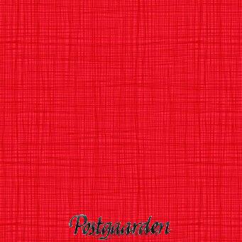 7527 Rød patchworkstof med stofstruktur print