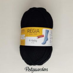 regia sort strømpegarn - postgaarden.com