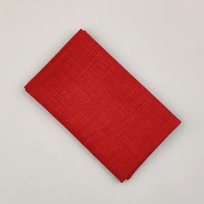 rød patchworkstof med stofstruktur - varenummer FQ7527