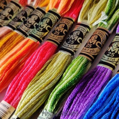 DMC Broderigarn 117 med farveskift