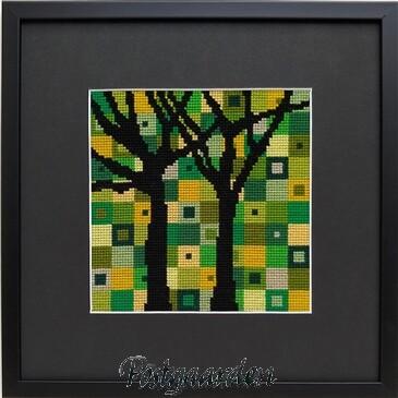 70-0466 skoven forår broderi kit Fru Zippe