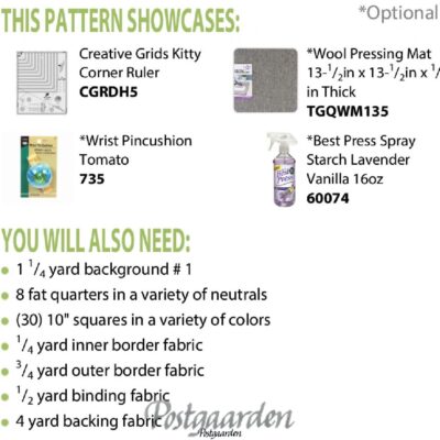 CLPDHE037 Kitty Cornered Chain - materialeliste