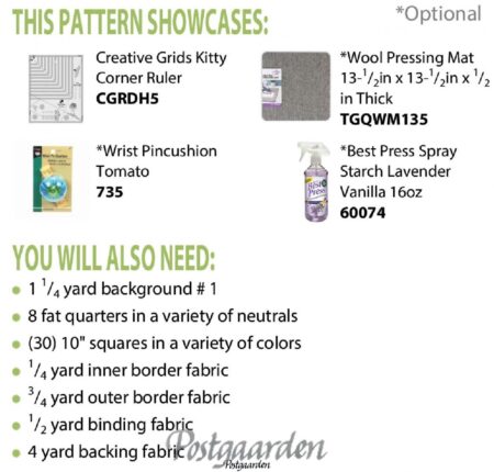 CLPDHE037 Kitty Cornered Chain - materialeliste