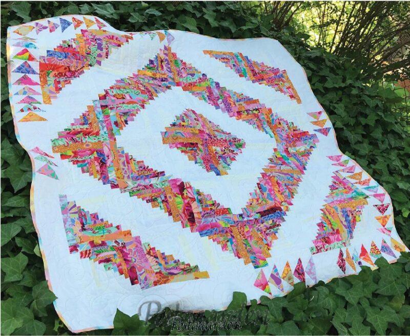 CLPJAW073 Log Cabin Bouquet mønster