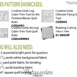 CLPJAW073 Log cabin Bouquet materialeliste