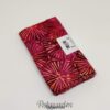 FQ7536 Pink patchworkstof med blomst i sekskant Bali batik