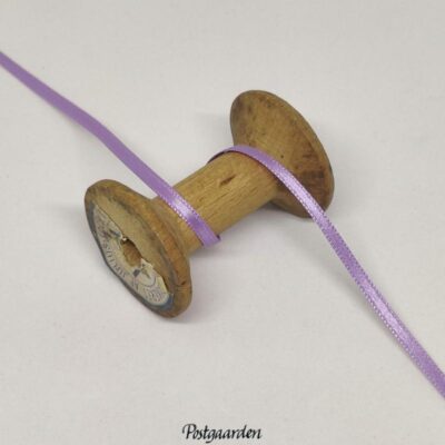 Lyslilla 3mm satinbånd