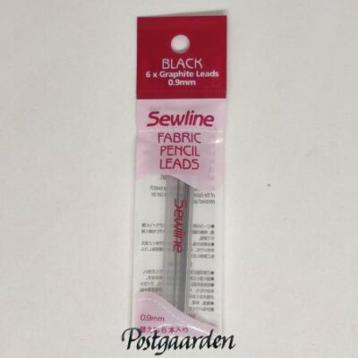 Keramisk bly i sort til at tegne på stof - refill til stiftpen fra Sewline