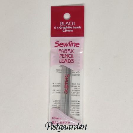 Keramisk bly i sort til at tegne på stof - refill til stiftpen fra Sewline