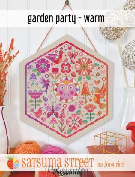 gardenparty warm korsstings mønster broderi