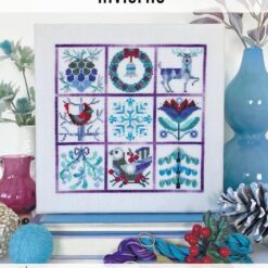 invierno korsstings mønster broderi