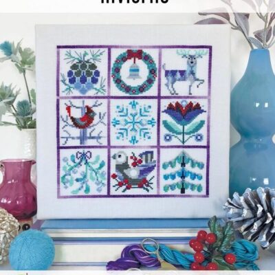 invierno korsstings mønster broderi