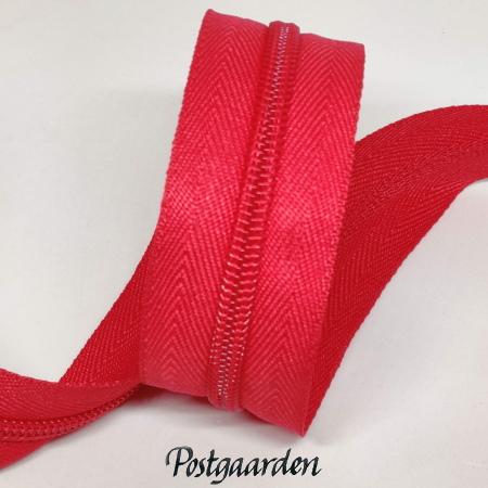 pink lynlås i metermål 6mm - postgaarden.com