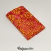 FQ7592 Orange med gule blomster patchworkstof fat-quarter - postgaarden.com