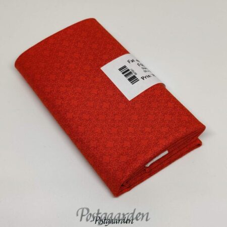 FQ7551 Orange patchworkstof med geometrisk mønster