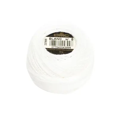 BLANC Perlegarn 8 DMC