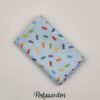 FQ7568 Lyseblå med fisk patchworkstof - postgaarden.com