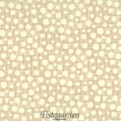 7578 Beige med streger og prikker patchworkstof