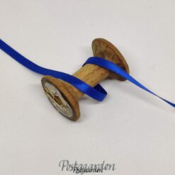 Kobolt blå satinbånd 6mm