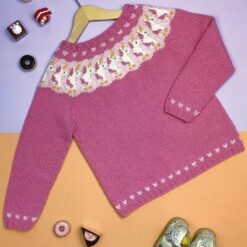 893483 Enhjørningsbluse i Esther by Permin strikkeopskrift